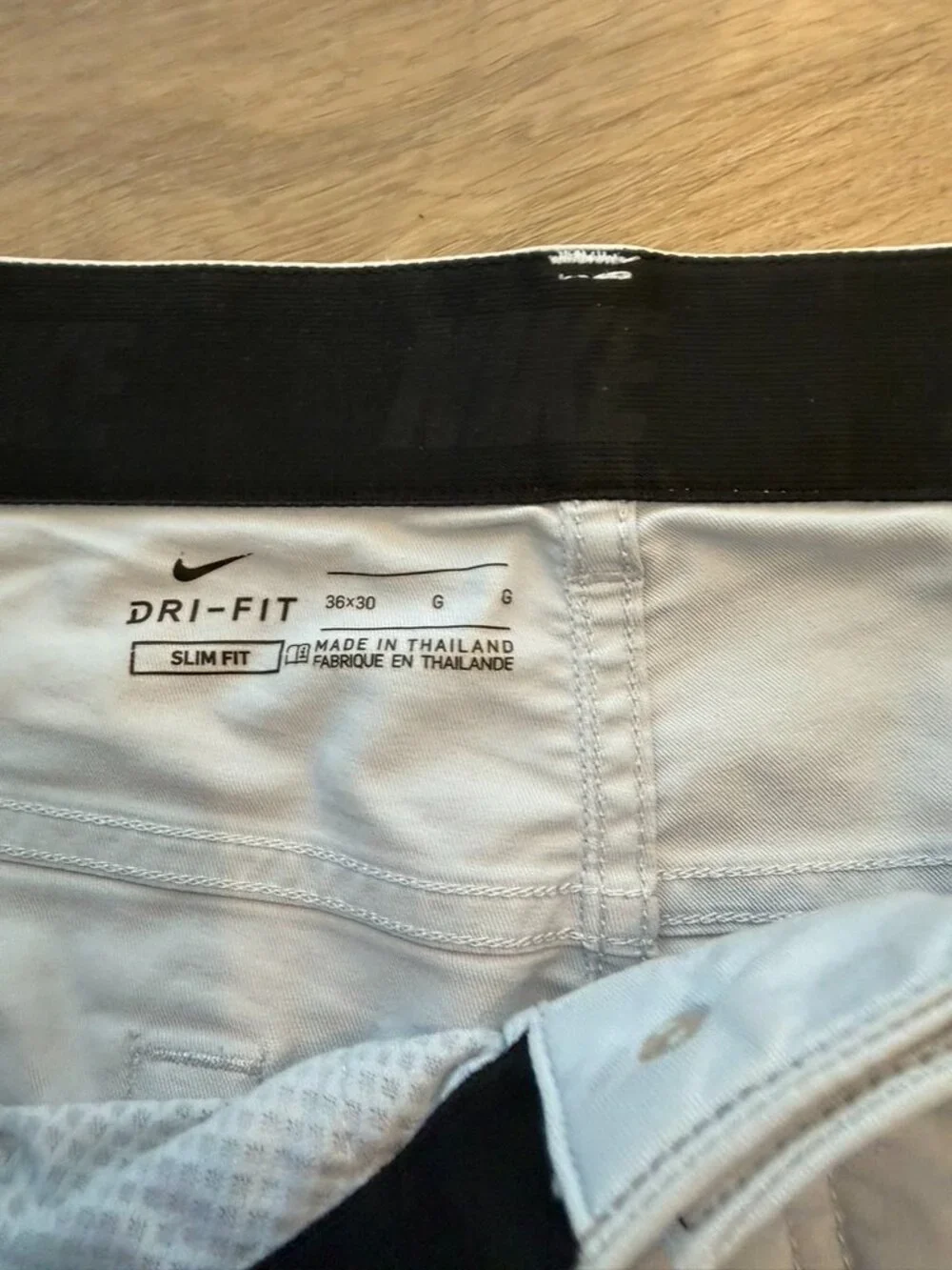 Nike Gray Golf Pants Standard Fit Dry Fit 36x30